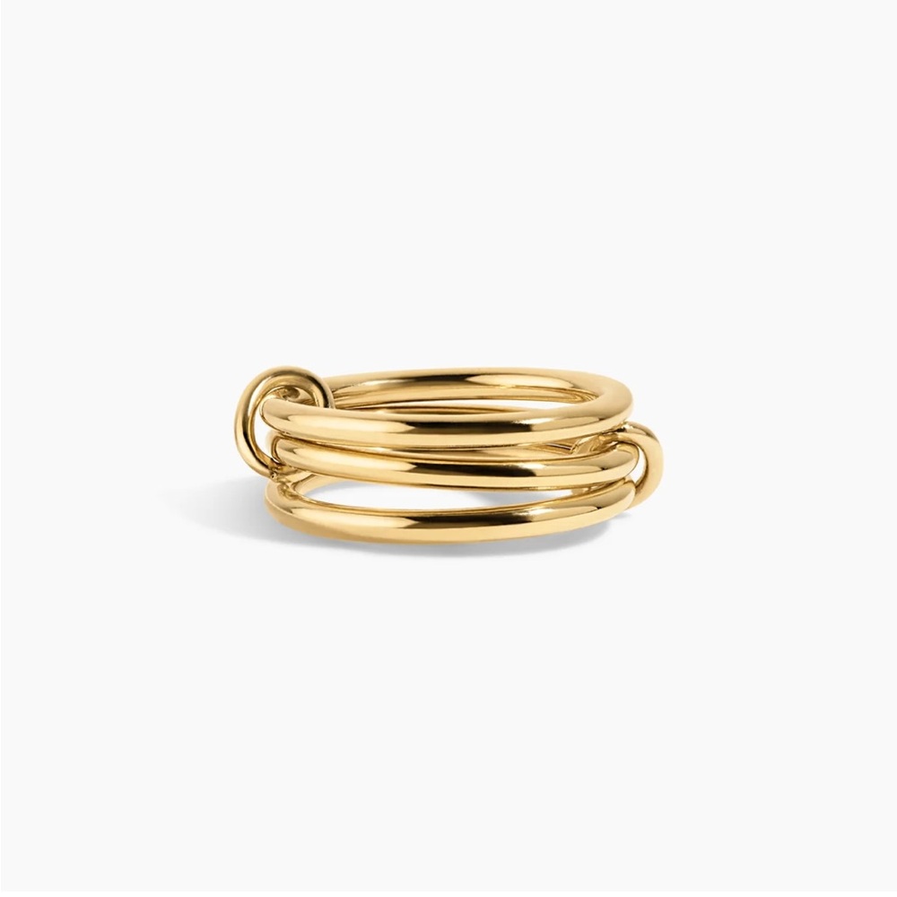 Elegant Gold Triple Band Women's Ring